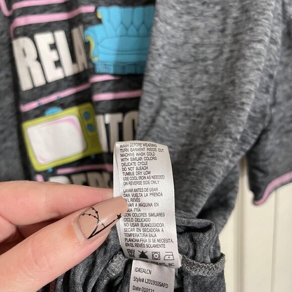 Friends Womens Gray Burnout Coffee Relax Watch Repeat Graphic T-Shirt 3X - Picture 5 of 6